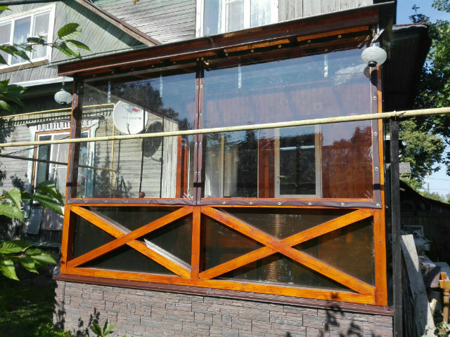 Мягкие окна для беседки и веранды